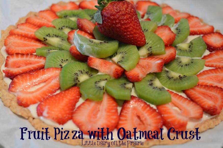 Stawberry Fruit Pizza, Oatmeal Pizza Crust