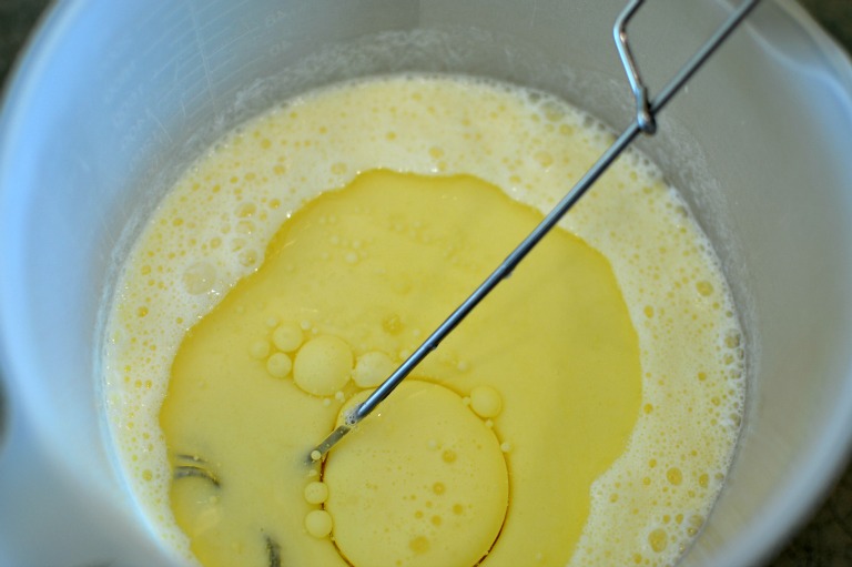 Cornmeal pancakes, Oil