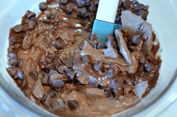 Semi and Milk Chocolate Bark