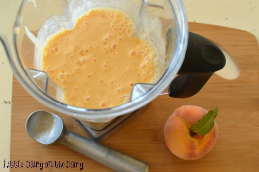 Fresh Peaches and Cream Smoothie is a favorite after school snack!