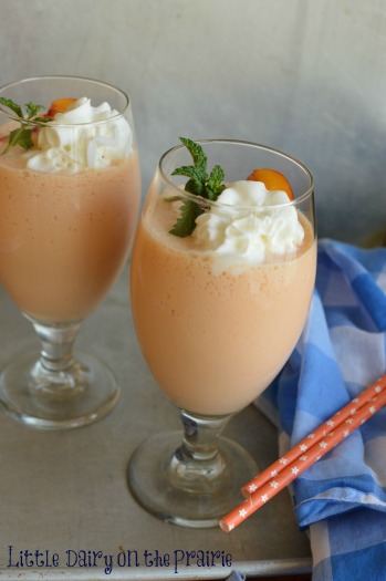 I can't pass up fresh peaches from the fruit stand. Loved using them in this smoothie!