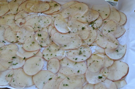 Baked rosemary potatoes