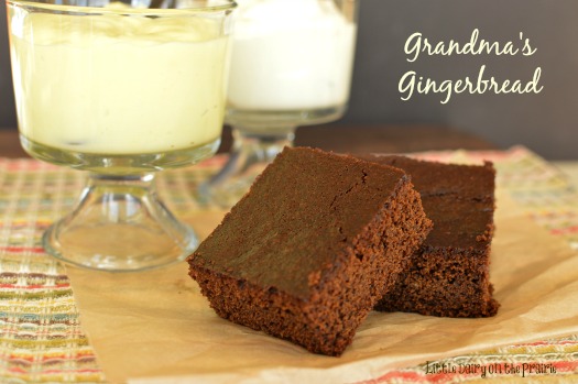 Warm gingerbread with lemon sauce and freshly whipped cream! A taste of heaven! www.littledairyontheprairie