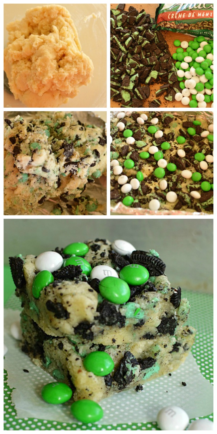 The best Loaded Grasshopper Cookie Bars! - Little Dairy on the Prairie