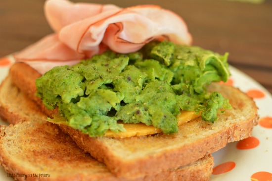 Green Eggs and Ham with Toast