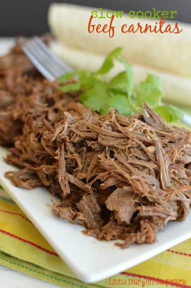 Slow Cooker Beef Carnitas!  Little Dairy on the Prairie