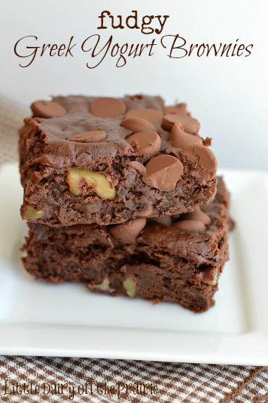 Fudgy Greek Yogurt Brownies Recipe Pitchfork Foodie Farms