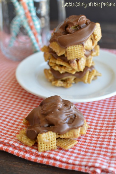 No Bake Chex Cookies! Cute, easy and yummy!  Little Dairy on the Prairie