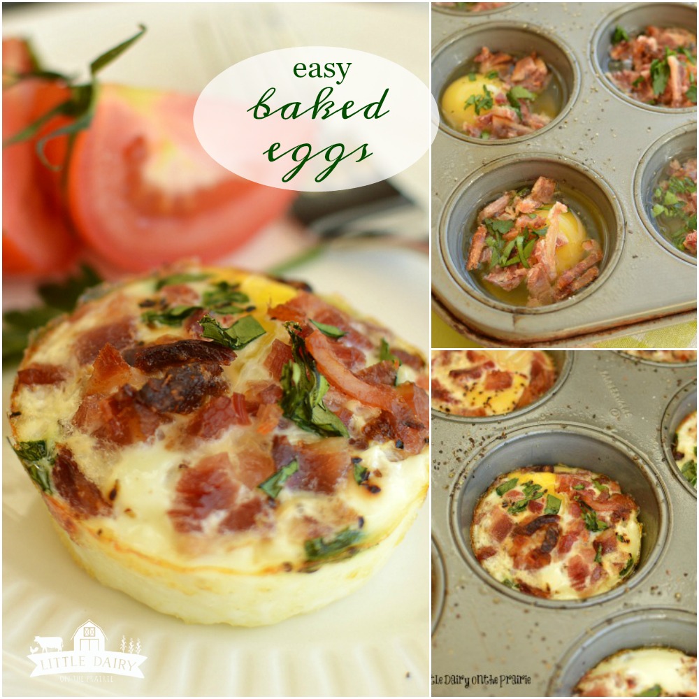 Hectic mornings Try my Easiest Ever Baked Egg Cups! They're a snap to throw together and can be customized so you get exactly what you want!