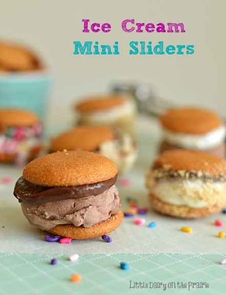 Ice Cream Mini Sliders! Endless flavor combos makes everyone happy! Little Dairy on the Prairie