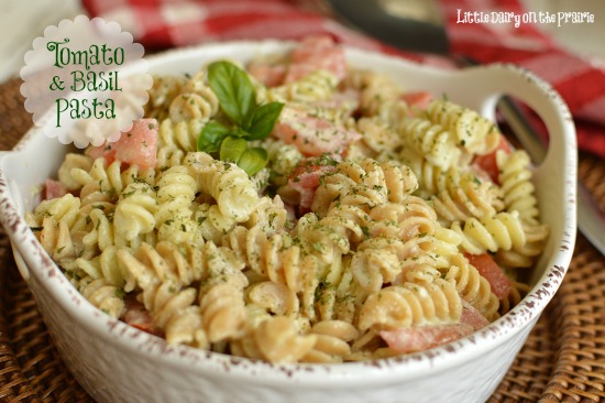 Such and easy side dish! I love it most in the summer when tomatoes and basil are their best!  Little Dairy on the Prairie