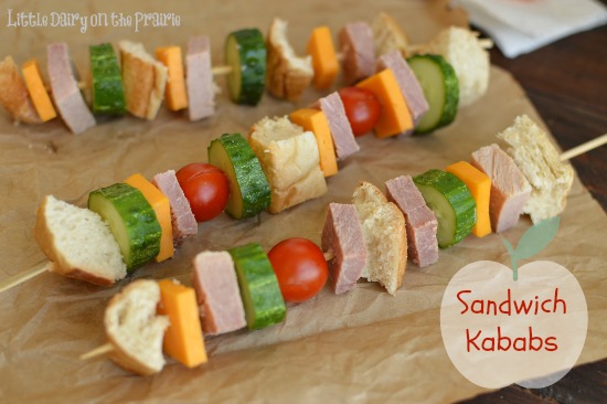 Sandwich kababs are a fun way to switch up a normal sandwich! Little Dairy on the Prairie