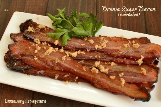 Brown sugar bacon is like candy and bacon all in one bite! Pretty much irresistible!  Little Dairy on the Prairie