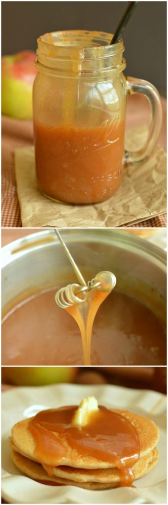 Apple Cider Syrup is delicious on pancakes, ice cream, or eating with a spoon straight from the jar!