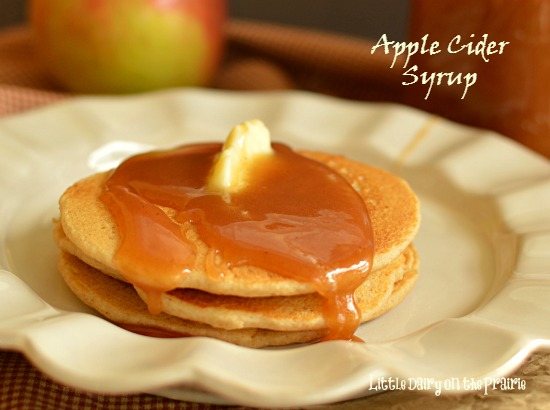 Capture the fall flavors with Apple Cider Syrup. I haven't found anything it's not good on! Little Dairy on the Prairie