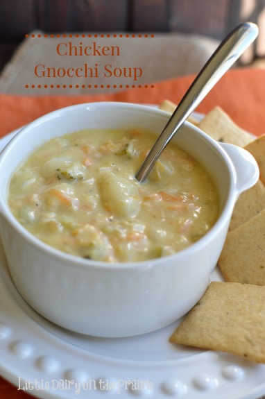 Hearty soup that's sure to become a favorite! Chicken Gnocchi Soup!  Little Dairy on the Prairie