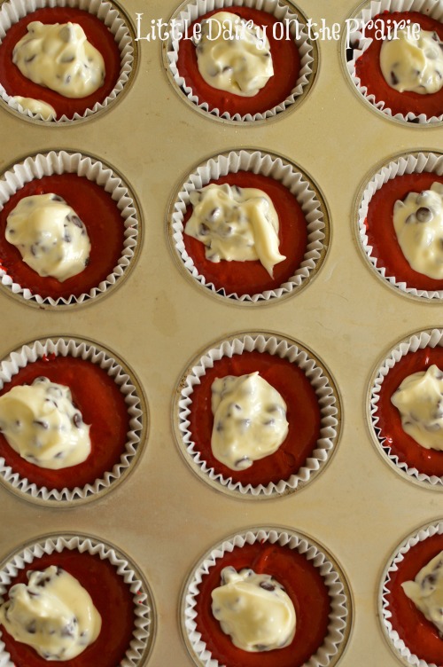 Red Velvet Cupcakes become even more special with a cream cheese filling inside! Little Dairy on the Prairie