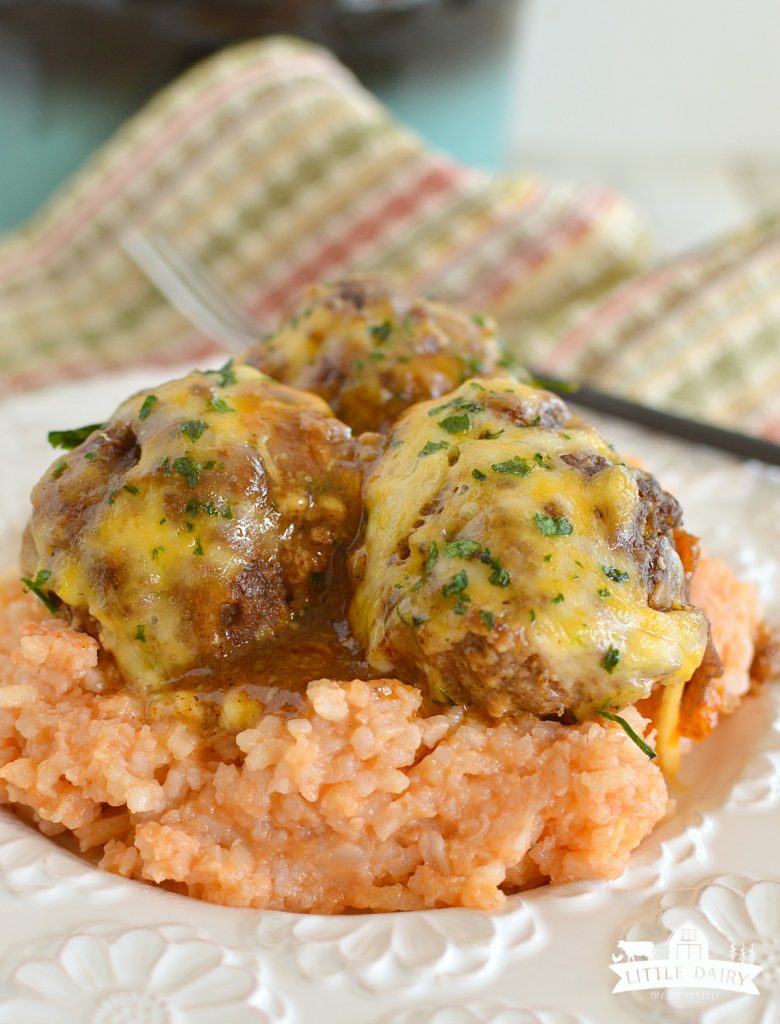 meatballs with rice