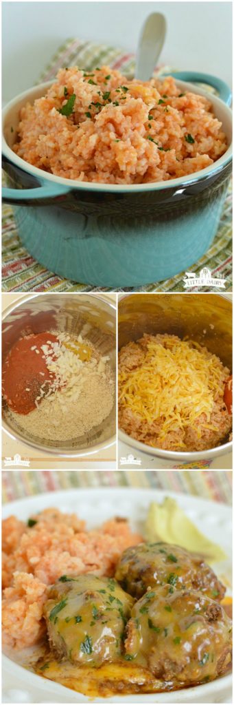 Cheesy Spanish Rice {Pressure Cooker} - Pitchfork Foodie Farms