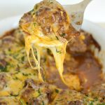 cheesy meatball in sauce