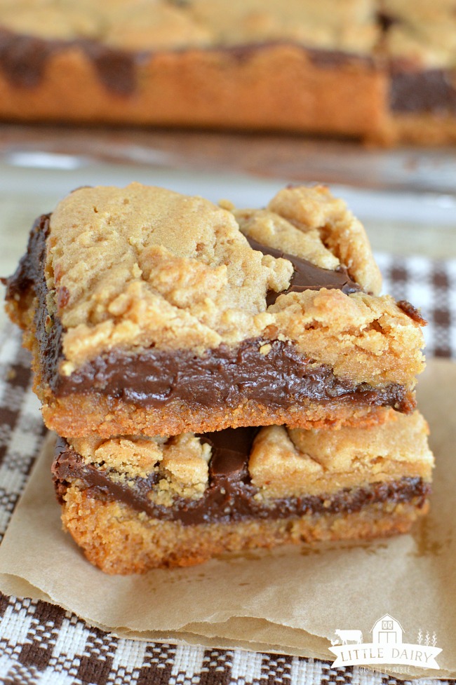 two peanut butter fudge cookies