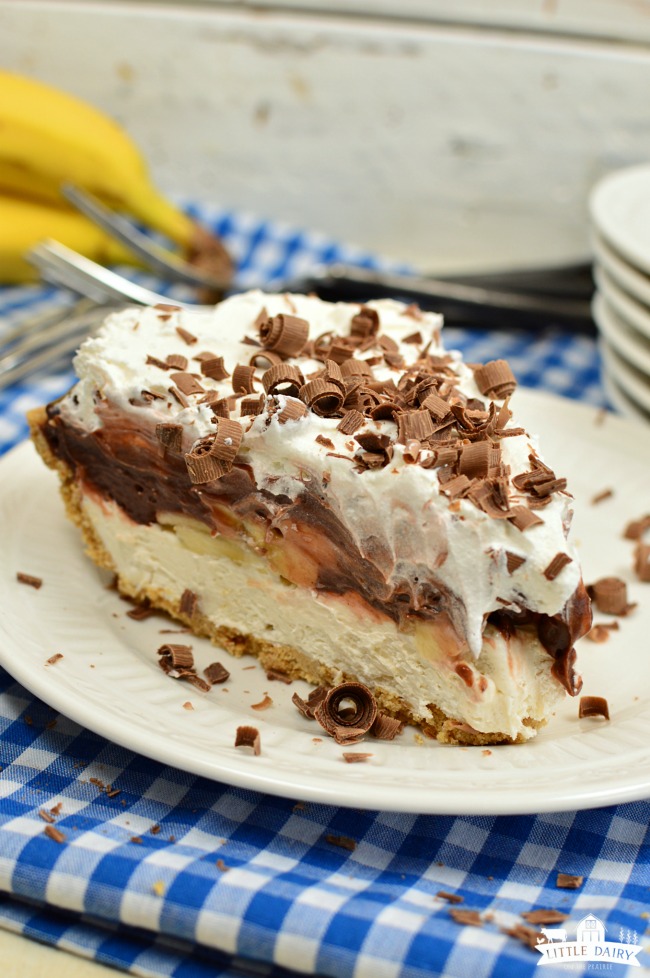 no bake banana cream pie