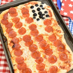 American Flag Pizza Frozen Dough