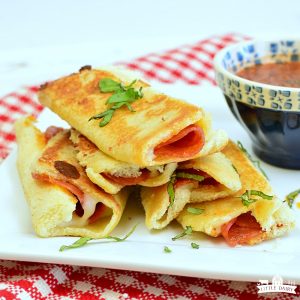 Grilled Cheese Pizza Rollups are a favorite with the kids