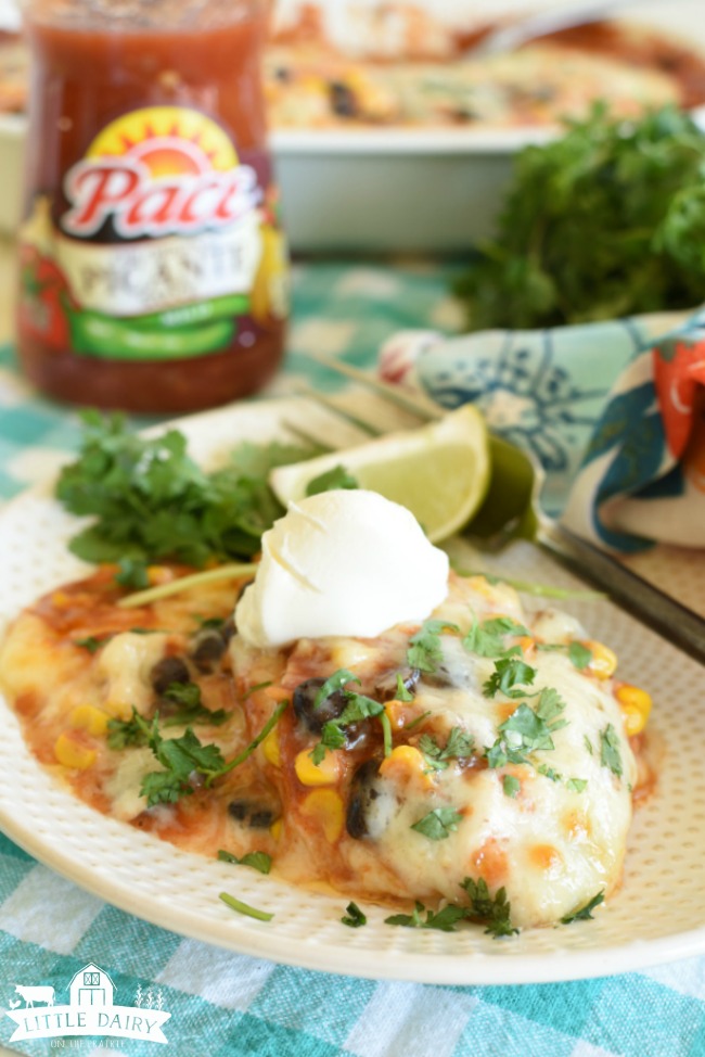 Easy Chicken Enchilada Casserole - with Cambells