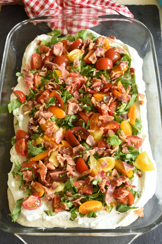 BLT Pizza - of course add bacon