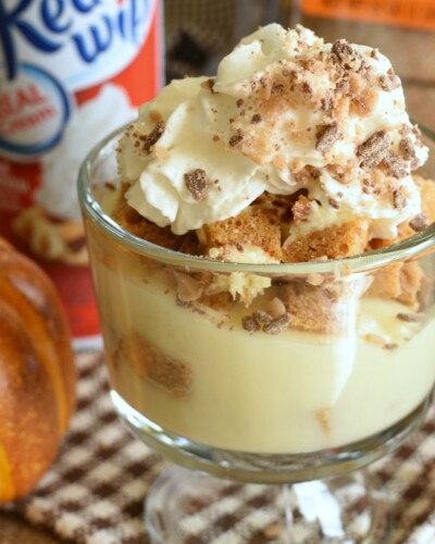 Pumpkin Roll Cheesecake Trifle- featured image