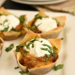 Wonton Burrito Cups - a new way to do Taco Tuesday