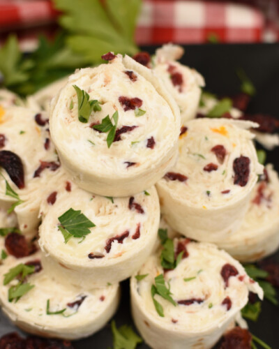 Turkey Cranberry Rollups - an awesome recipe for leftover turkey