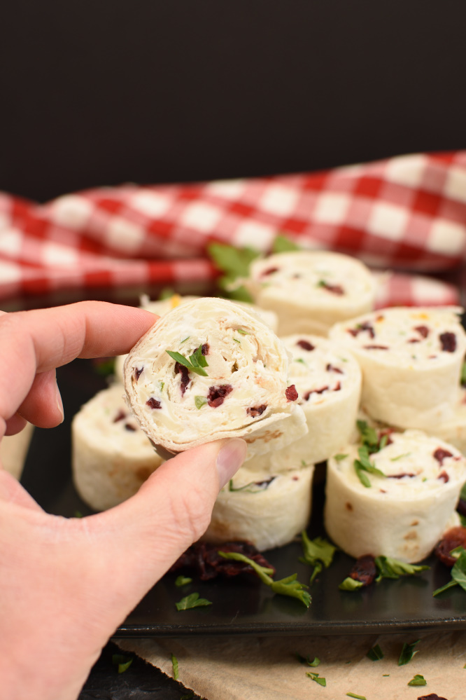 Turkey Cranberry Rollups - appetizer, or for lunch