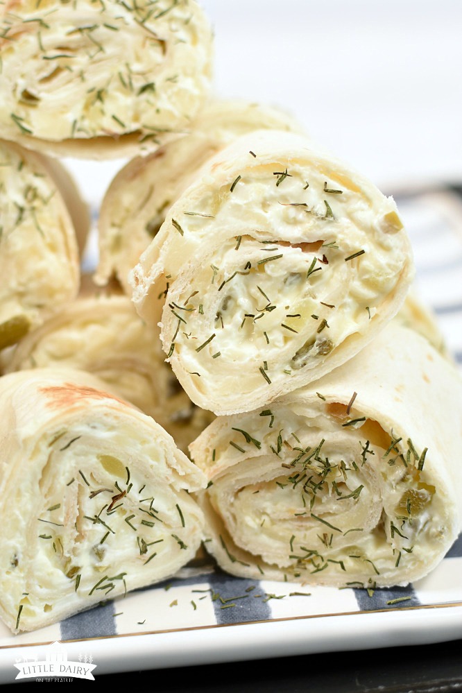 Dill Pickle Rollups - super yummy party food