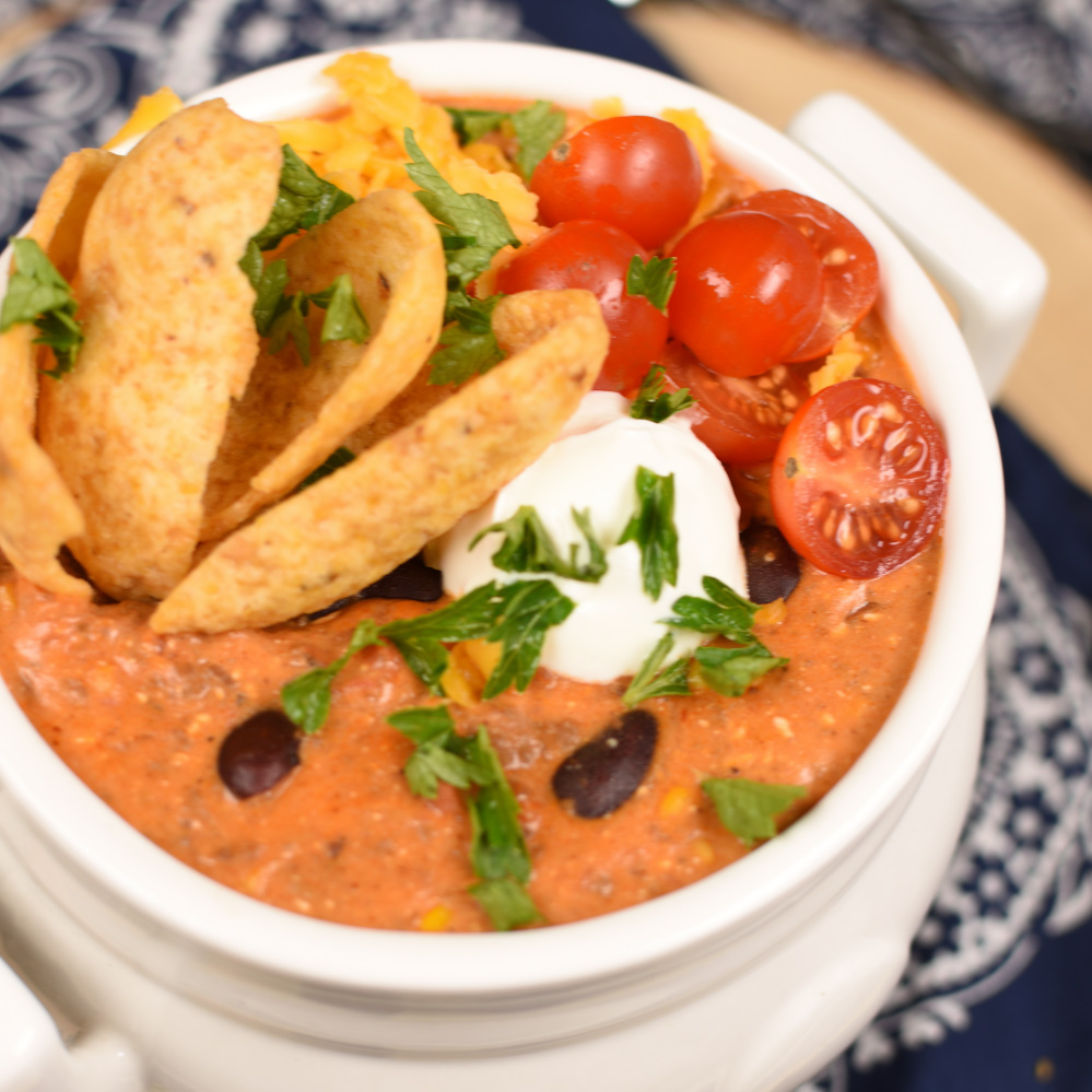 Slow Cooker Creamy Taco Soup - featured image