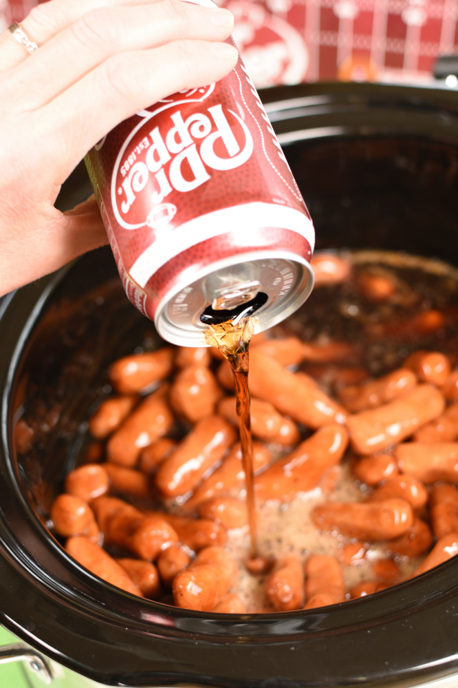 Slow Cooker Little Smokies - Dr Pepper for the liquid