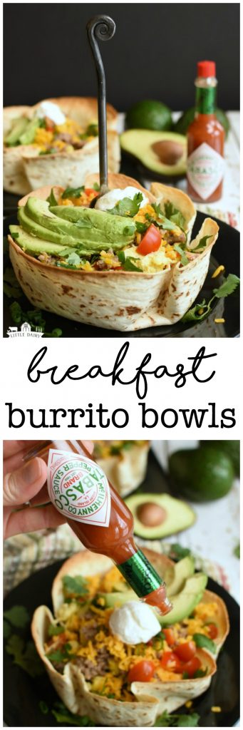 Breakfast Burrito Bowls - pile them high with your favorite toppings! #AD #GuacWorld #FlavorYourWorld @AvosFromMexico @Tabasco http://bit.ly/2p8H3ky