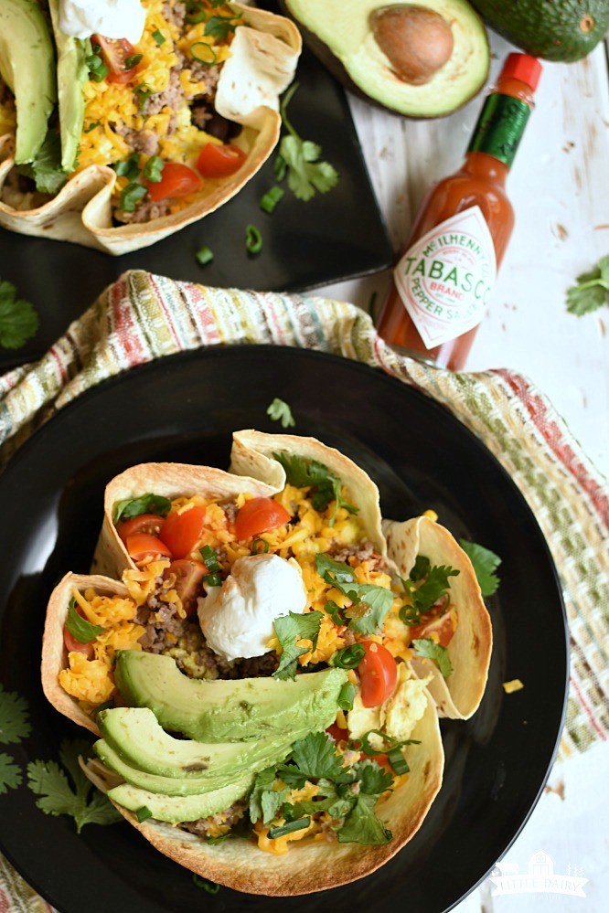 Breakfast Burrito Bowls- with avocados