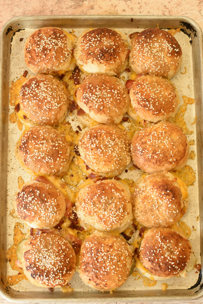 Hotdog Sliders - baked sliders