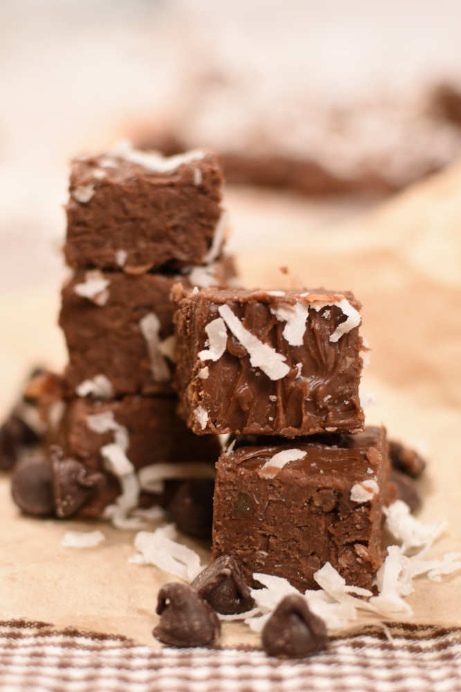 2 ingredient German Chocolate Fudge- candy