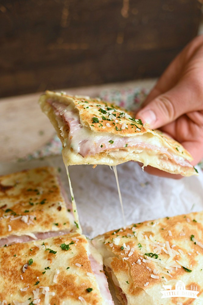 Chicken Cordon Bleu Quesadillas - a favorite quick meal