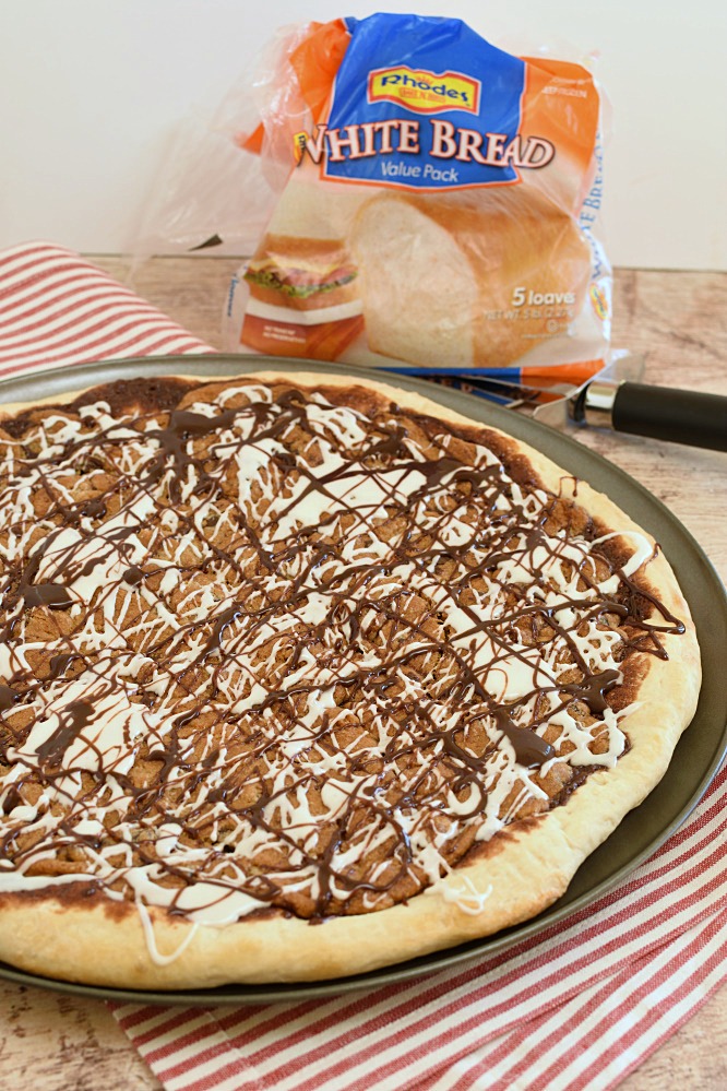 Cookie Dough Dessert Pizza-kids love it