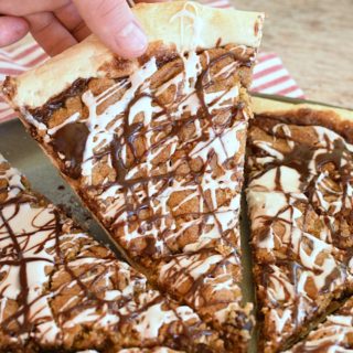 Cookie Dough Dessert Pizza- slice