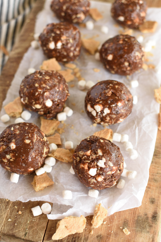 S'mores Energy. Bites- no bake