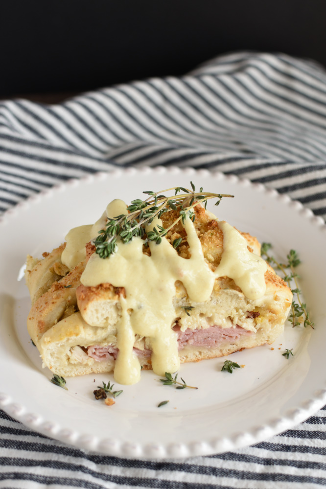 Chicken Cordon Bleu Braid - yummy and easy