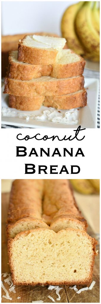 Coconut Banana Bread there are lots of banana bread recipes out there but this one is the BEST! It's that recipe that keeps getting passed around!