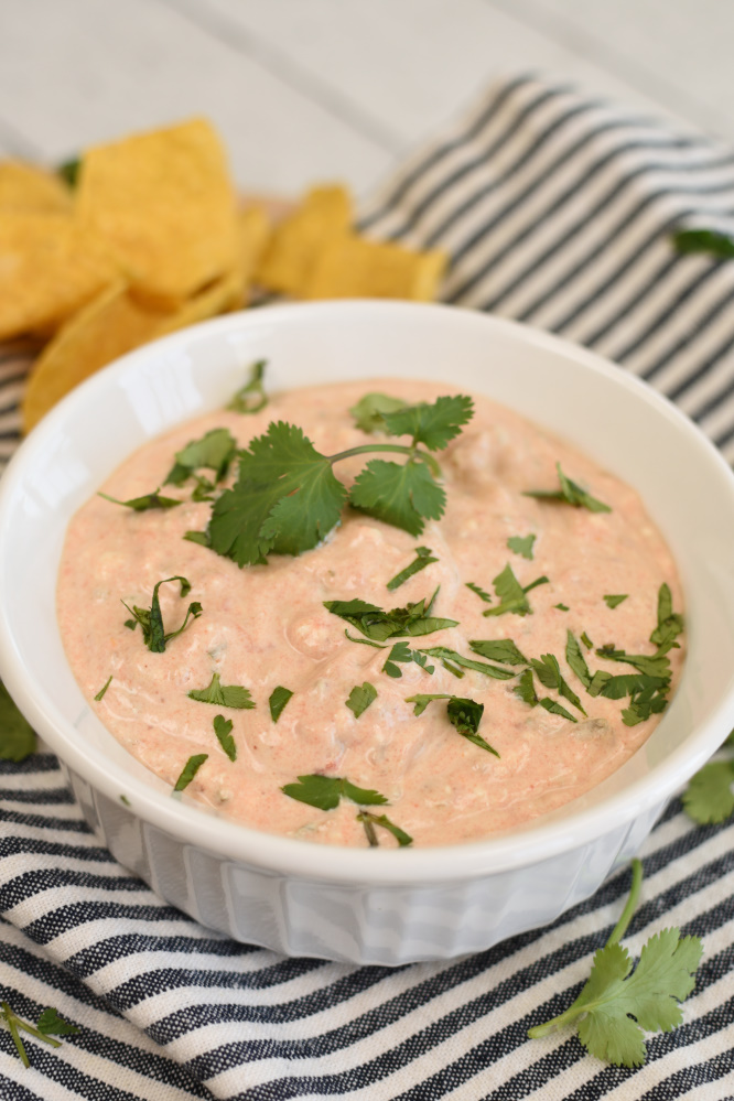 Cream Cheese Salsa - serve it with chips or on Mexican food