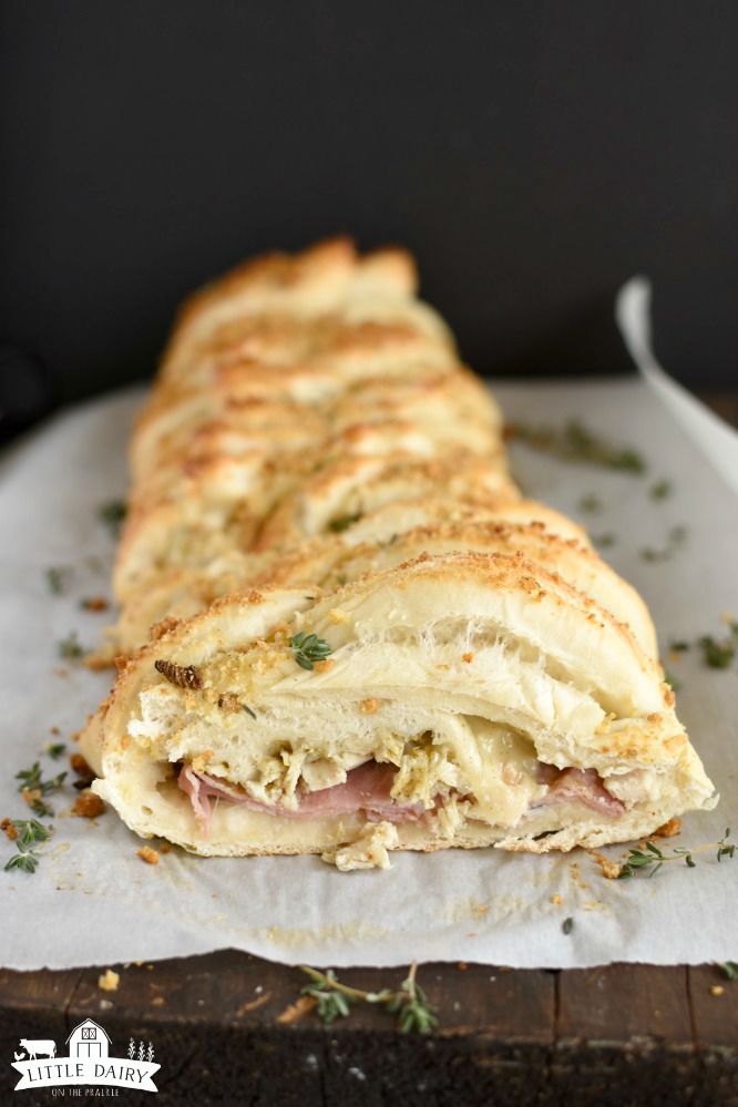 Chicken Cordon Bleu Braid - easy version