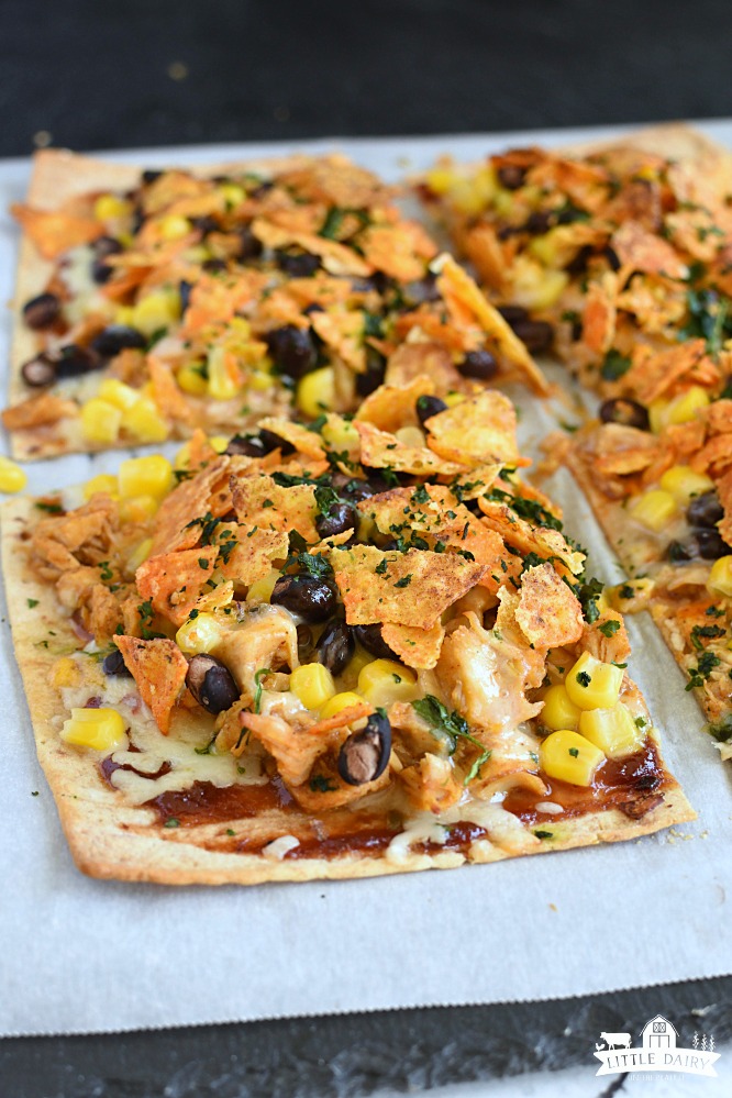 Chicken Taco Pizza - taco tuesday